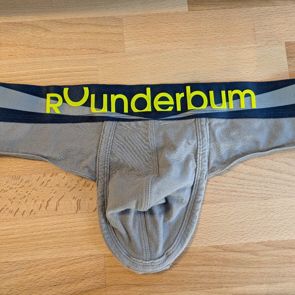 Rounderbum Men's Original Thong - Grey